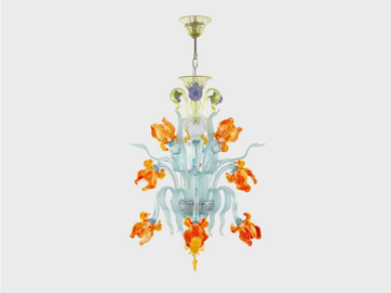 IRIS 9L - Murano glass chandelier by Sogni Di Cristallo - view 2